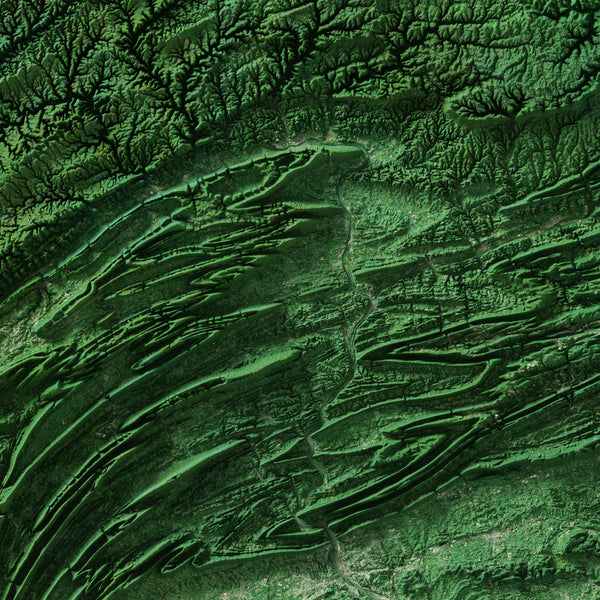 Pennsylvania Imagery Shaded Relief