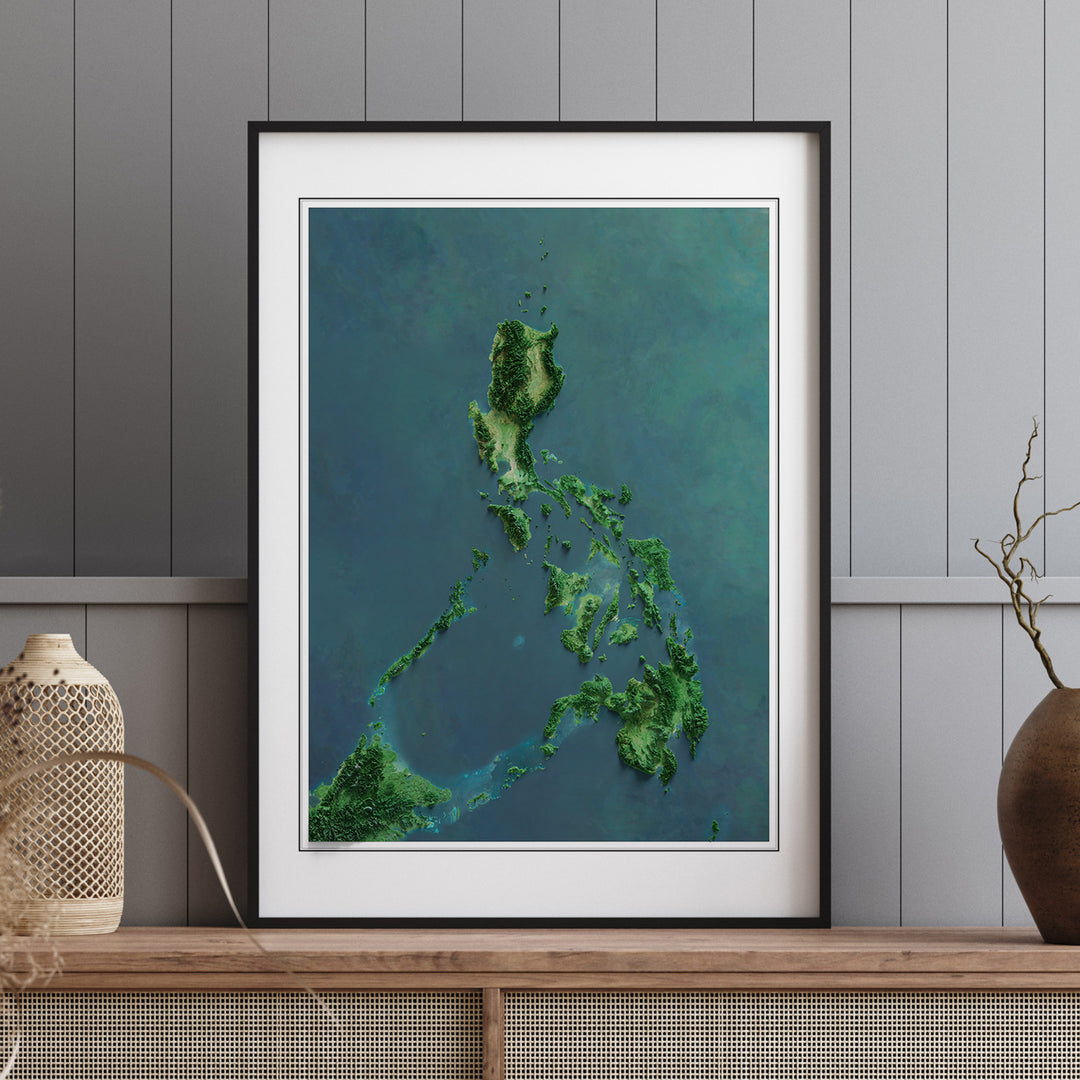 The Philippines Imagery Shaded Relief – Visual Wall Maps Studio