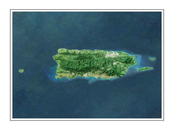 Puerto Rico Imagery Shaded Relief