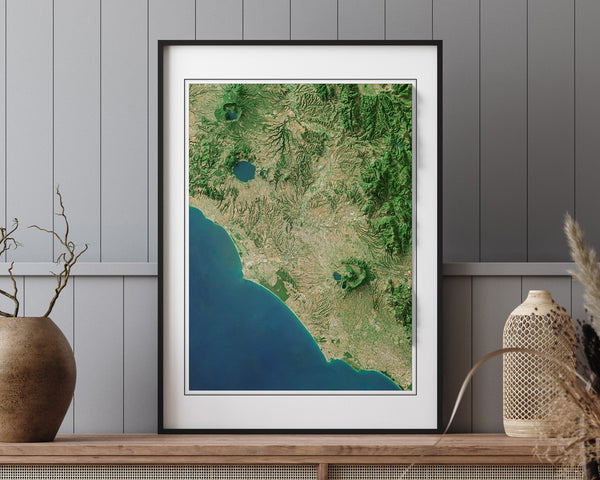 Rome Italy Imagery Shaded Relief – Visual Wall Maps Studio