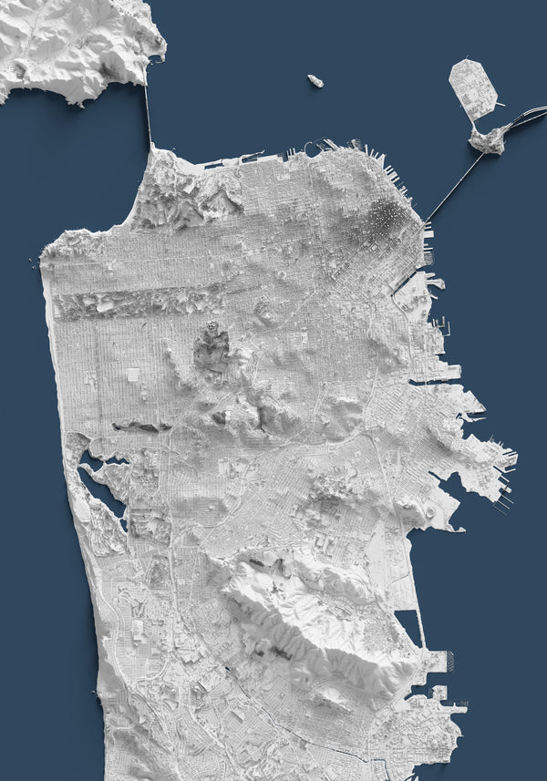 San Francisco Shaded Relief