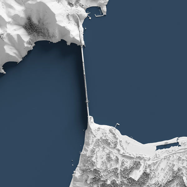 San Francisco Shaded Relief