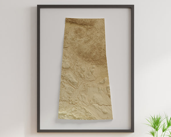 Saskatchewan Shaded Relief (5 Variations)