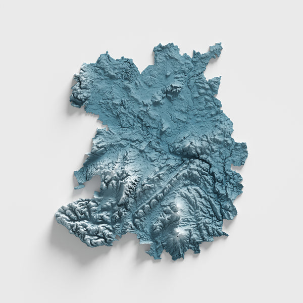 Shropshire County Shaded Relief
