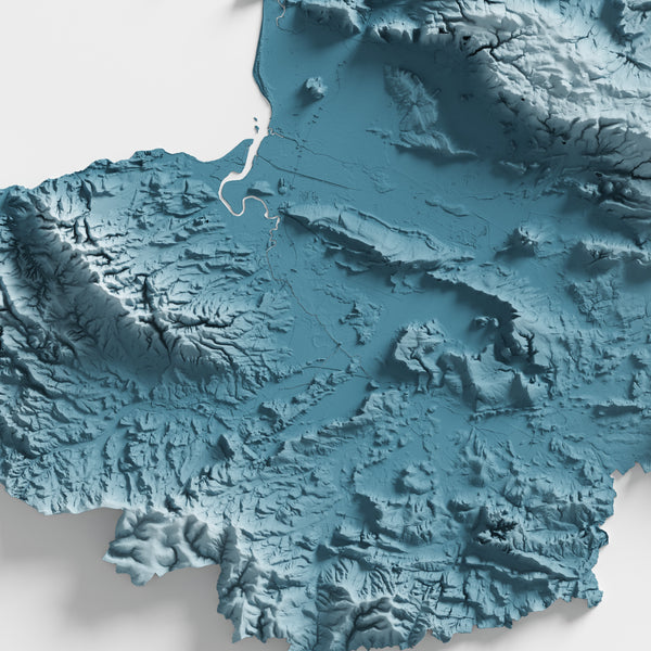 Somerset County Shaded Relief