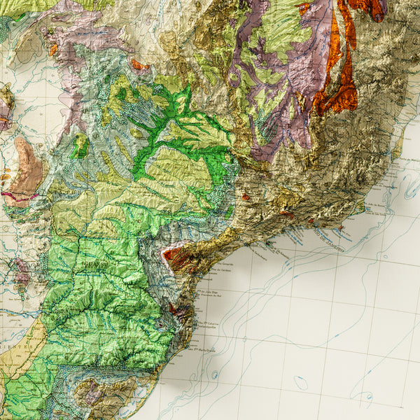 Geological Map of South America (c.1950)