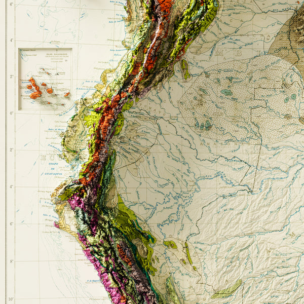 Geological Map of South America (c.1950)