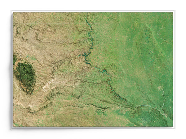 South Dakota Imagery Shaded Relief