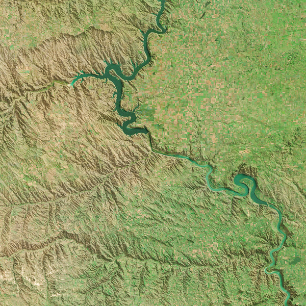 South Dakota Imagery Shaded Relief
