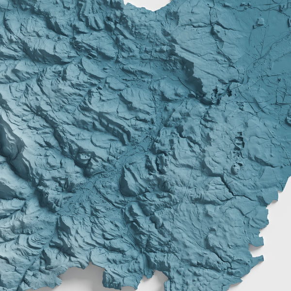 South Yorkshire County Shaded Relief