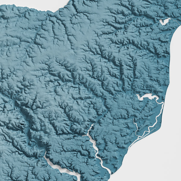 Suffolk County Shaded Relief