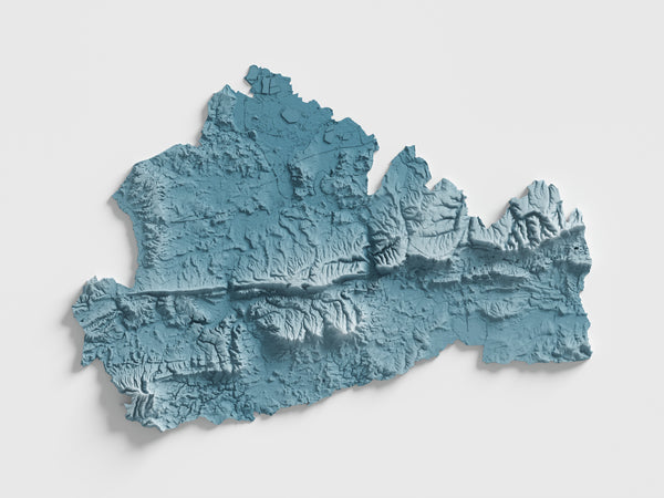 Surrey County Shaded Relief