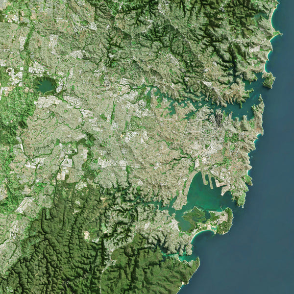 Sydney Imagery Shaded Relief