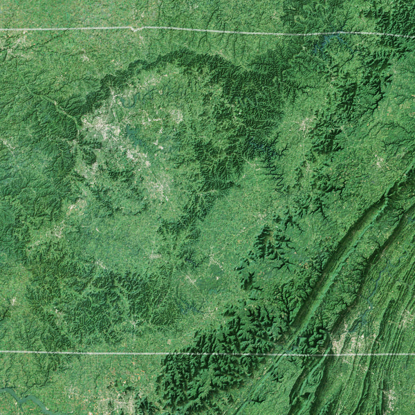 Tennessee Imagery Shaded Relief