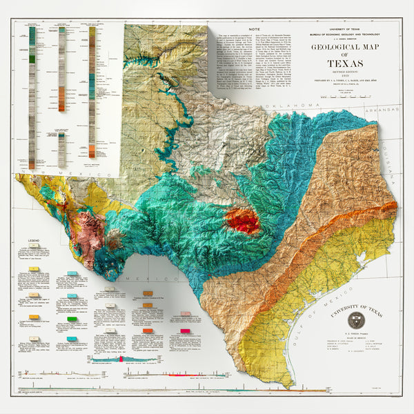 Geological Map of Texas (c.1919)