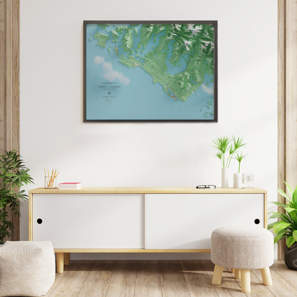 Tofino and Ucluelet Topographic Map
