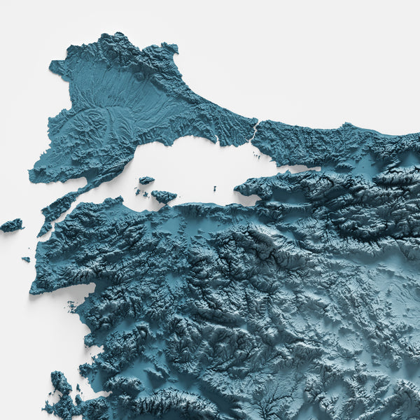Turkey Shaded Relief