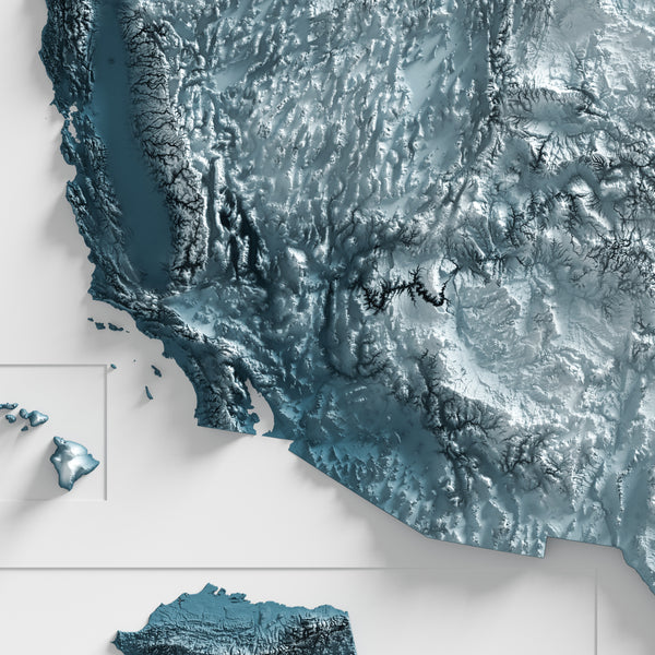 U.S.A. Shaded Relief