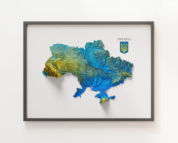 Ukraine Shaded Relief