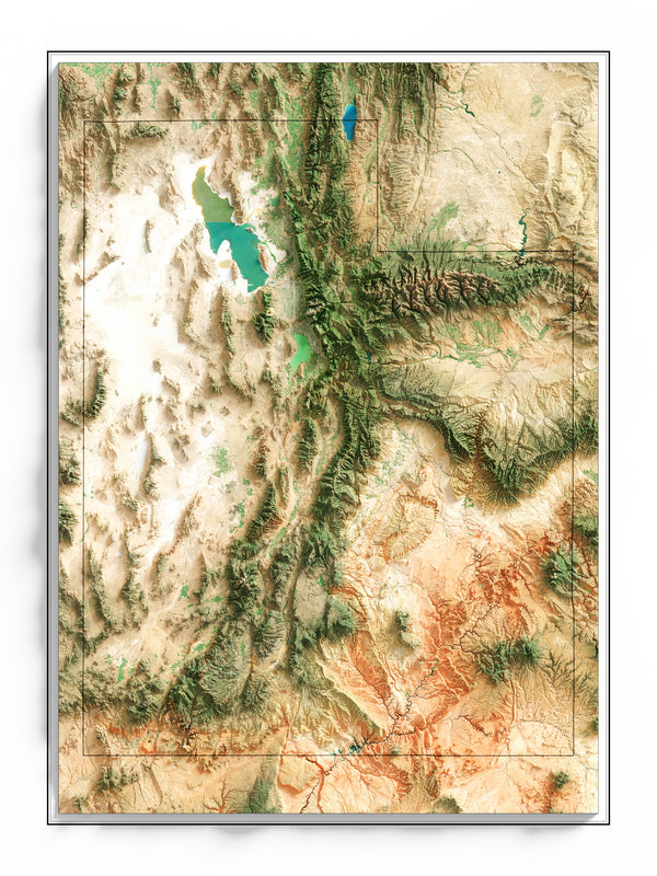 Utah Imagery Shaded Relief