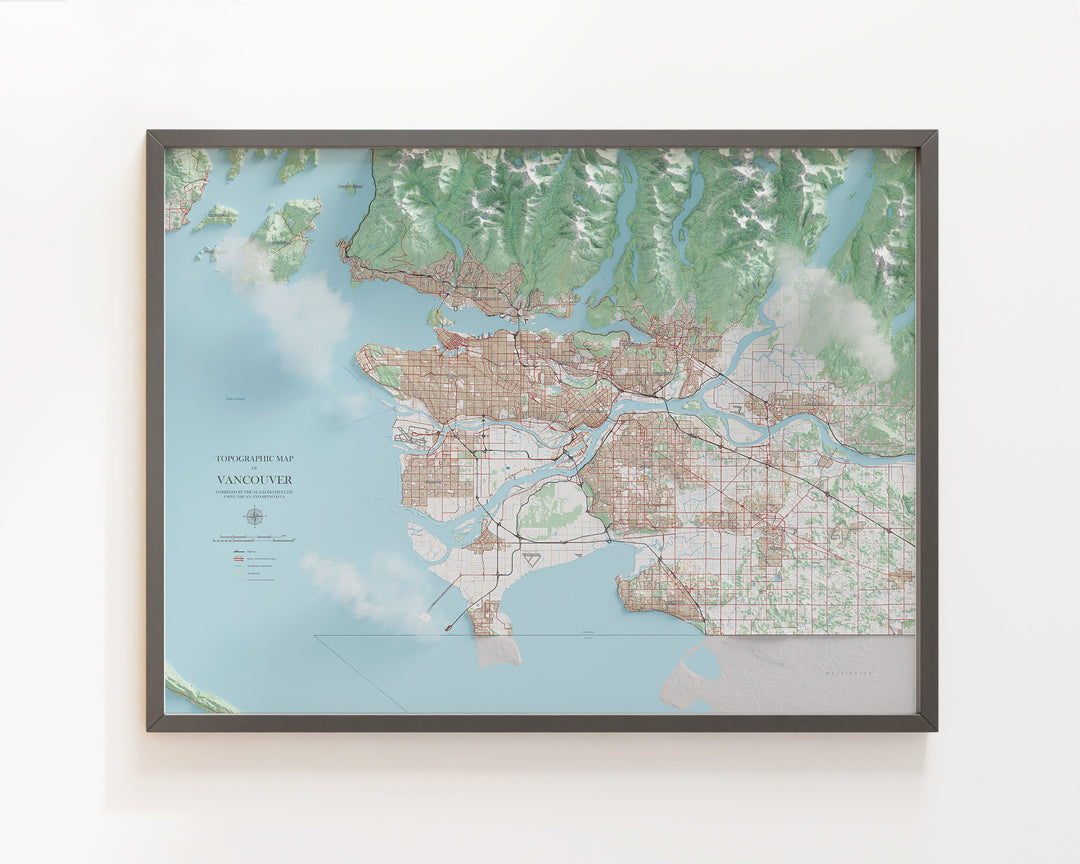 Modern Topographic Maps – Visual Wall Maps Studio