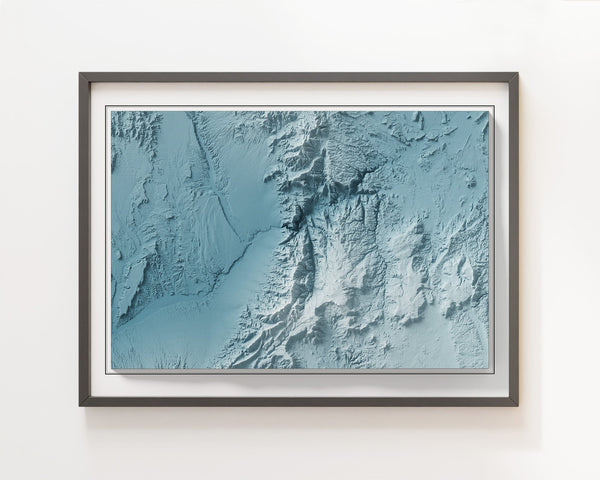 Virgin River, Arizona Minimalist Shaded Relief