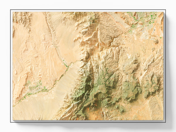 Virgin River, Arizona Imagery Shaded Relief