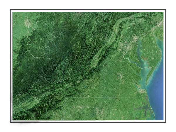 Virginia Imagery Shaded Relief