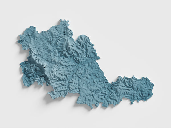 West Midlands County Shaded Relief