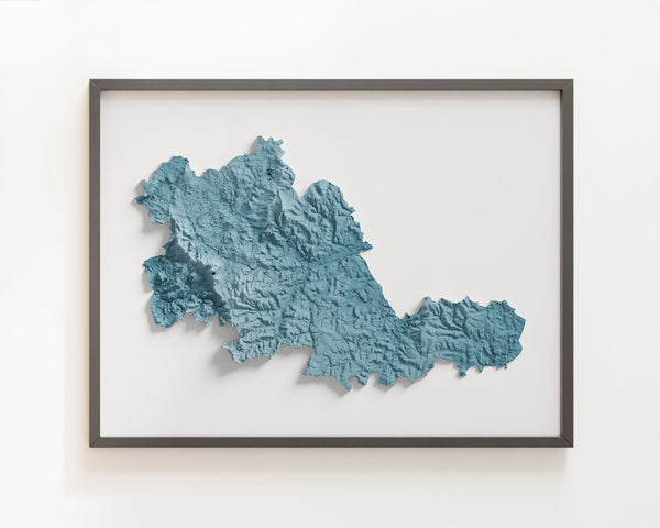 West Midlands County Shaded Relief