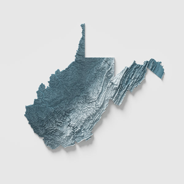 West Virginia Shaded Relief