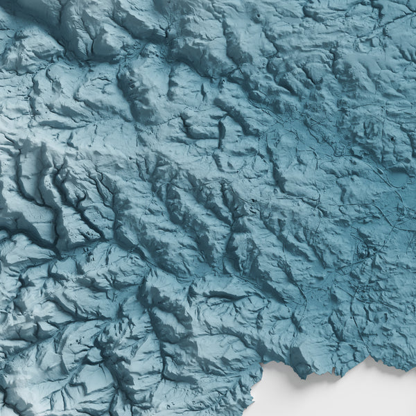West Yorkshire County Shaded Relief