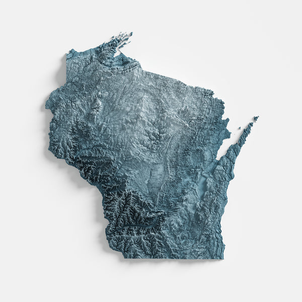 Wisconsin Shaded Relief