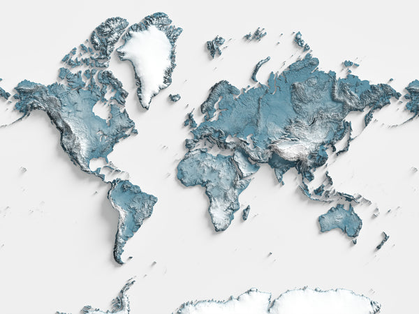 The World Shaded Relief Map