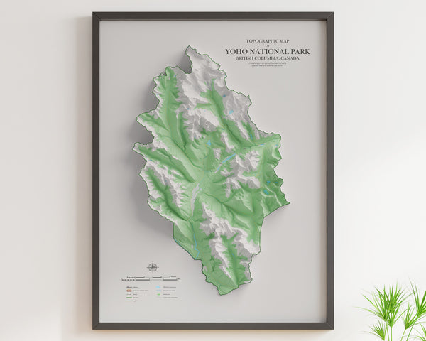 Yoho National Park Topographic Map