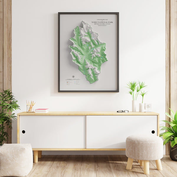Yoho National Park Topographic Map