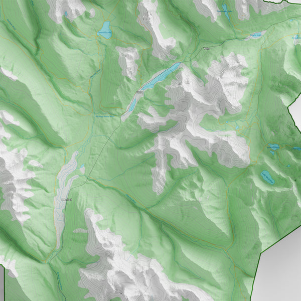 Yoho National Park Topographic Map