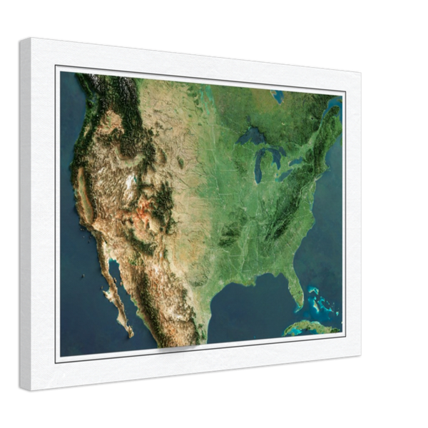 USA (Contiguous) Imagery Shaded Relief