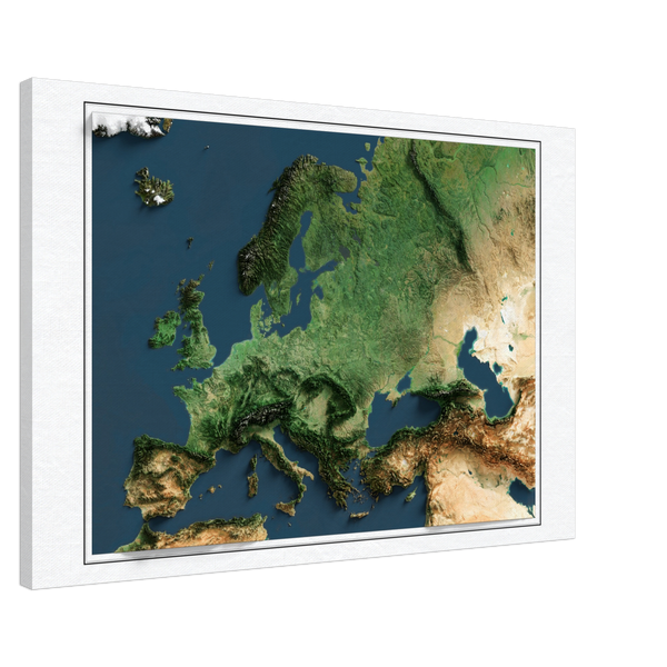 Europe Visual Europe Imagery Shaded Relief – Visual Wall Maps Studio